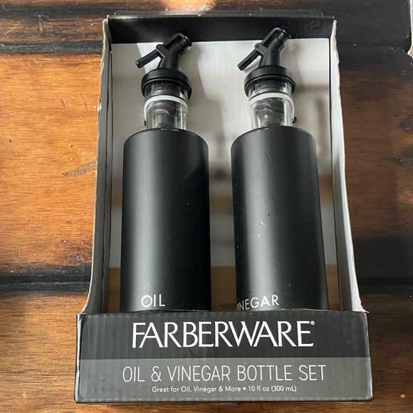 Farberware Matte Black Oil & Vinegar Dispenser Set - Picture 1 of 2